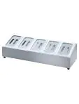 GN Bak Houder - 5 x 1/4 GN - RVS - G-Line 77844 €129.00 Gastronorm bakken