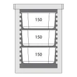 Thermobox Frontloader - 1/1 GN - 93 Liter - Zwart - Polypropyleen - H 62.5 x B 64.5 x D 44.5 CM - G-Line 77640 €224.96 Thermobox
