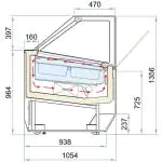 Schepijsvitrine Millenium - 20x 5 Liter - 230V - H 135.6 x B 182.6 x D 105.4 CM - Combisteel 7295.0055 €18,372.09 ijsvitrines