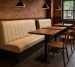 Eetbank Bistro - Crème - B 120 CM - G-Line HW-017010 €199.00 Horeca eetbanken