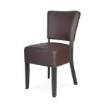 Stoel Rome - Donkerbruin - Kunstleer - G-Line HW-019051 €54.95 Lederen stoelen