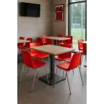 Stoel Helene - Stapelbaar - Rood - G-Line HW-01009 €29.95 Kunststof stoelen