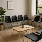 Stoel Helene - Stapelbaar - Zwart - G-Line HW-01007 €29.95 Kunststof stoelen