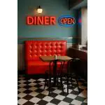 Eetbank Amsterdam - Rood - B 122 CM - G-Line HW-040073 €249.00 Horeca eetbanken