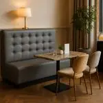 Eetbank Amsterdam - Lichtgrijs - B 122 CM - G-Line HW-036240 €249.00 Horeca eetbanken