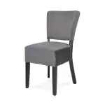 Stoel Rome - Donkergrijs - Velvet - G-Line HW-58214 €59.95 Stoffen stoelen