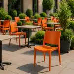 Terrasstoel Lotus - Stapelbaar - Oranje - G-Line HW-61241 €29.95 Terrasstoelen