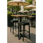 Terras Barkruk Mezza - Gevlocht - Zwart - Kunststof - G-Line HW-16766 €69.95 Terras barkrukken