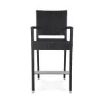 Terras Barkruk Mezza - Armleuning - Gevlocht - Zwart - Kunststof - G-Line HW-17402 €99.95 Terras barkrukken