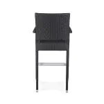 Terras Barkruk Mezza - Armleuning - Gevlocht - Zwart - Kunststof - G-Line HW-17402 €99.95 Terras barkrukken