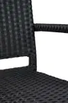 Terras Barkruk Mezza - Armleuning - Gevlocht - Zwart - Kunststof - G-Line HW-17402 €99.95 Terras barkrukken