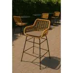 Terras Barkruk Janeiro - Naturel - Rattan - G-Line HW-60965 €89.95 Terras barkrukken