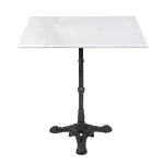 Tafel - Vierkant - 3 Teens - Marmer Wit - Gietijzer - H 72 x B 60 x D 60 CM - G-Line HW-18669 €59.95 Terrastafel