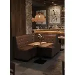 Hoekbank Amsterdam - Bruin - G-Line 61545 €299.00 Horeca eetbanken