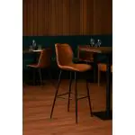 Barkruk Malaga - Bruin - Kunstleer - G-Line 75549 €79.95 Horeca barkrukken