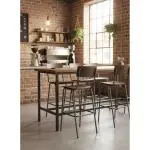Barkruk Oldschool - Vintage Metal - Zilver - Hout - G-Line 76576 €79.95 Horeca barkrukken