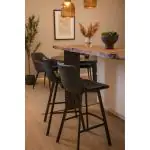 Barkruk Nicolas - Grijs - Kunstleer - Zithoogte 80 CM - G-Line 71388 €79.95 Horeca barkrukken