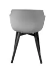 Stoel Alexia - Lichtgrijs / Zwart - Kunsstof - G-Line 81304 €44.95 Metaal stoelen