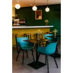 Stoel Alexia - Petroleum / Zwart - Kunsstof - G-Line 81305 €44.95 Metaal stoelen