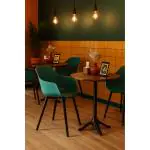 Stoel Alexia - Petroleum / Zwart - Kunsstof - G-Line 81305 €44.95 Metaal stoelen