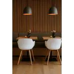Stoel Alexia - Wit / Houtlook - Kunsstof - G-Line 81298 €44.95 Houten stoelen