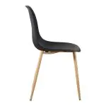 Stoel Luana - Zwart / Houtlook - G-Line 81307 €33.95 Houten stoelen