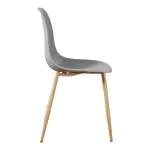 Stoel Luana - Lichtgrijs / Houtlook - G-Line 81310 €33.95 Houten stoelen