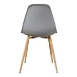Stoel Luana - Lichtgrijs / Houtlook - G-Line 81310 €33.95 Houten stoelen