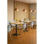 Stoel Luana - Lichtgrijs / Houtlook - G-Line 81310 €33.95 Houten stoelen