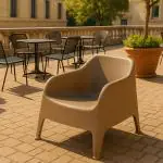 Terrasstoel Rosalie - Stapelbaar - Taupe - G-Line 80433 €49.95 Terrasstoelen