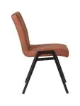 Stoel - Matty - Microvezel - Cognac - Stapelbaar - G-Line HW-130097 €79.95 Metaal stoelen