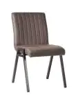 Stoel - Matty - Microvezel - Antraciet -Stapelbaar - G-Line HW-130099 €79.95 Metaal stoelen