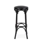 Barkruk Café - Zwarte Zitting - Noten - G-Line HW-135503 €89.00 Horeca barkrukken