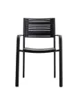Terrasstoel Palermo - Stapelbaar - Zwart - G-Line HW-141204 €34.95 Terrasstoelen