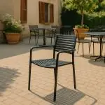 Terrasstoel Palermo - Stapelbaar - Zwart - G-Line HW-141204 €34.95 Terrasstoelen