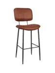 Barkruk Gijs - Cognac - Microvezel - G-Line HW-129709 €89.95 Horeca barkrukken