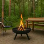 Vuurkorf - 4 Poten - Zwart - Staal - Ø 55 CM - G-Line HW-137897 €53.00 Terras verwarmers