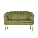 Sofa Relax - 2 Zits - Olijfgroen - Velvet - B 120 CM - G-Line HW-140228 €279.00 Horeca eetbanken