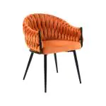 Stoel Wave - Oranje - Velvet - G-Line HW-139498 €99.00 Stoffen stoelen