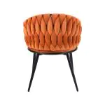 Stoel Wave - Oranje - Velvet - G-Line HW-139498 €99.00 Stoffen stoelen