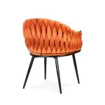 Stoel Wave - Oranje - Velvet - G-Line HW-139498 €99.00 Stoffen stoelen