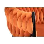 Stoel Wave - Oranje - Velvet - G-Line HW-139498 €99.00 Stoffen stoelen