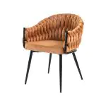 Stoel Wave - Terracotta - Velvet - G-Line HW-139499 €99.00 Stoffen stoelen
