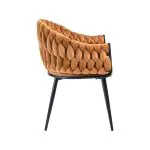 Stoel Wave - Terracotta - Velvet - G-Line HW-139499 €99.00 Stoffen stoelen