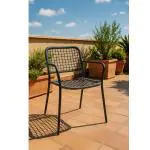 Terrasstoel Dinner - Rattan - Stapelbaar - Antraciet - G-Line HW-141096 €34.95 Terrasstoelen