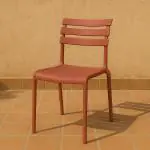 Terrasstoel Helen - Stapelbaar - Marsala - Kunststof - G-line GL-156666 €34.95 Terrasstoelen
