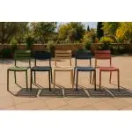 Terrasstoel Helen - Stapelbaar - Marsala - Kunststof - G-line GL-156666 €34.95 Terrasstoelen