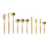 Vleesvork - 6 Stuks - Juntos Gold Satin Finish - 0905 - Amefa 0905AUHCAABE6 €8.05 Vleesvorken