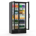 Koelkast - 383 Liter - 2-Deurs - Glazen Deur - Geventileerd - Zwart - G-Line HW-129413 €749.00 Koelkasten met glazen deur