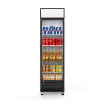 Koelkast - 360 Liter - 1-Deurs - Glazen Deur - Geventileerd - Zwart - G-Line HW-129410 €439.00 Koelkasten met glazen deur